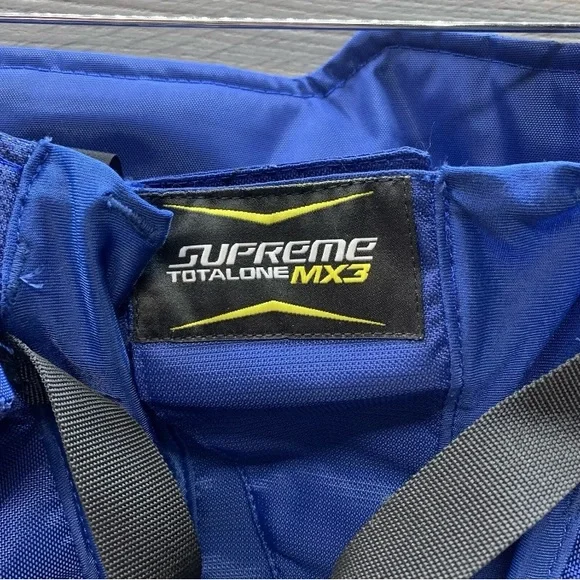 Bauer Supreme TotalOne MX3 Hockey Pant Shell Senior Small Blue 30”-34” - Picture 2 of 6